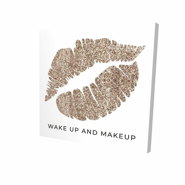 Fondo 16 x 16 in. Wake Up & Makeup-Print on Canvas FO3332046